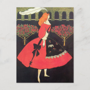 Carte Postale Chaussons de Cendrillon par Aubrey Beardsley Pos