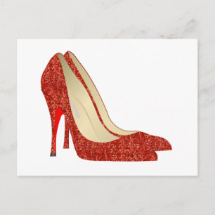 Carte Postale chaussons rubis