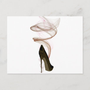 Carte Postale Chaussure Art Stiletto Smokin
