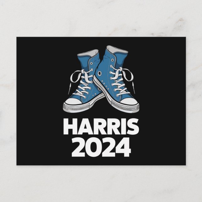 Carte Postale Chaussure de vote pour la présidente Kamala HARRIS (Devant)
