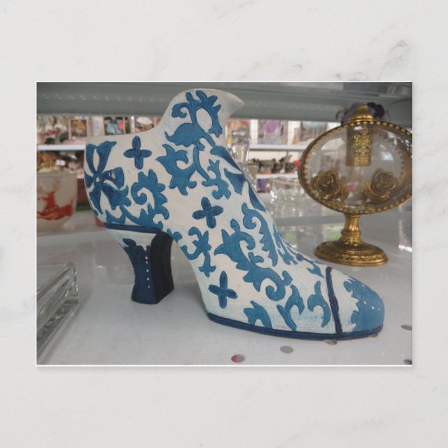 Carte Postale Chaussure Décorative (Devant)