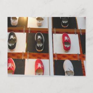 Carte postale Chaussure Empreinte