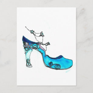 Carte Postale Chaussure en verre