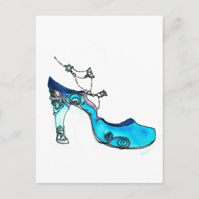 Carte Postale Chaussure en verre (Devant)