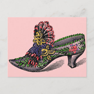 Carte Postale Chaussure perlée