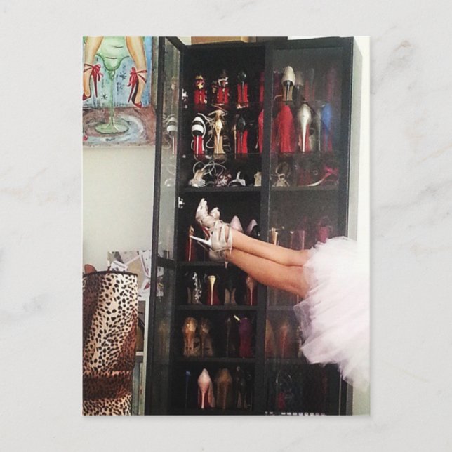 Carte Postale Chaussure Princesse (Devant)