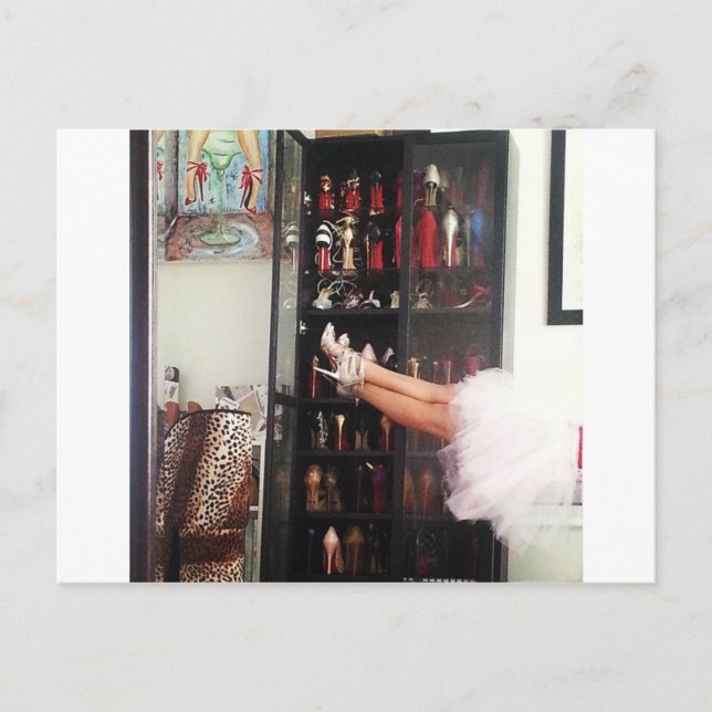 Carte Postale Chaussure Princesse (Devant)