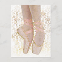 Chaussures de talon de ballet - Or rose Blanc