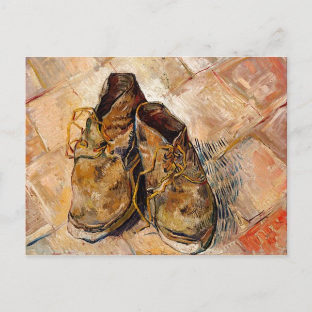 Carte Postale Chaussures de Van Gogh Peinture Art (Devant)