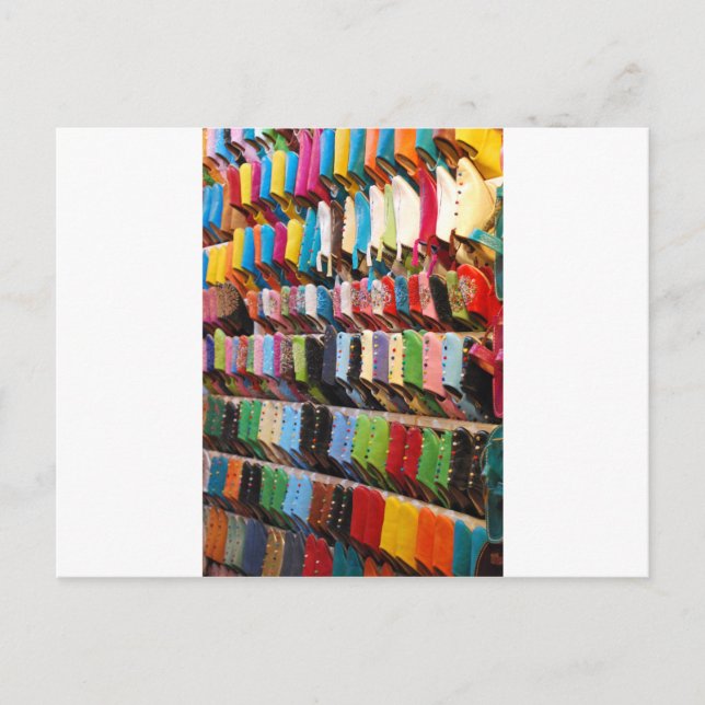 Carte Postale Chaussures marocaines (Devant)