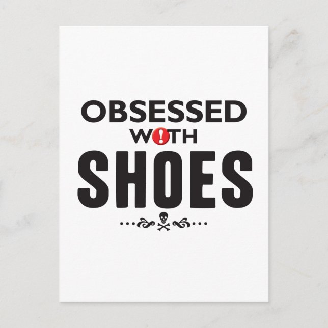 Carte Postale Chaussures obsédées (Devant)