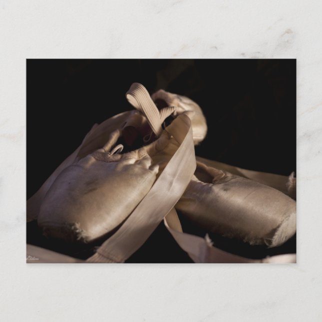 Carte postale Chaussures Pointe (Ballet) (Devant)