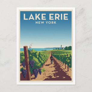 Carte Postale Chautauqua Lake et Lake Erie Wine Trail Westfield