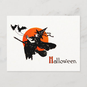 Carte Postale Chauve-Pleine lune de chambre à sorcière