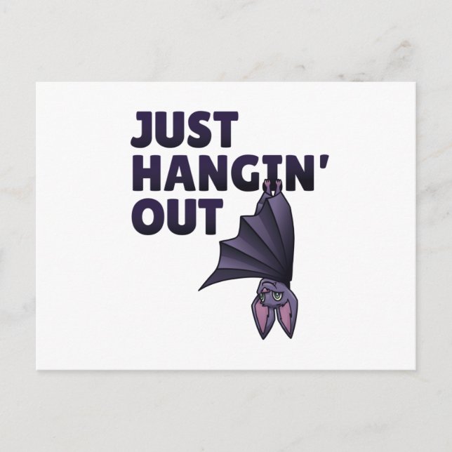 Carte Postale Chauve-souris (Devant)