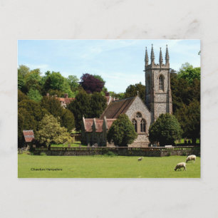 Carte Postale Chawton Hampshire - Mouton à côté de l'église