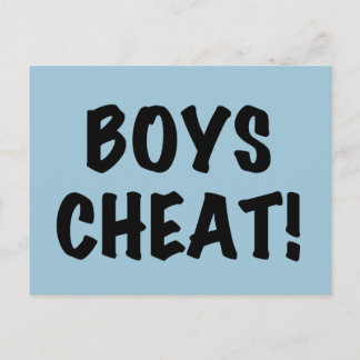 Carte Postale Cheat de Boys