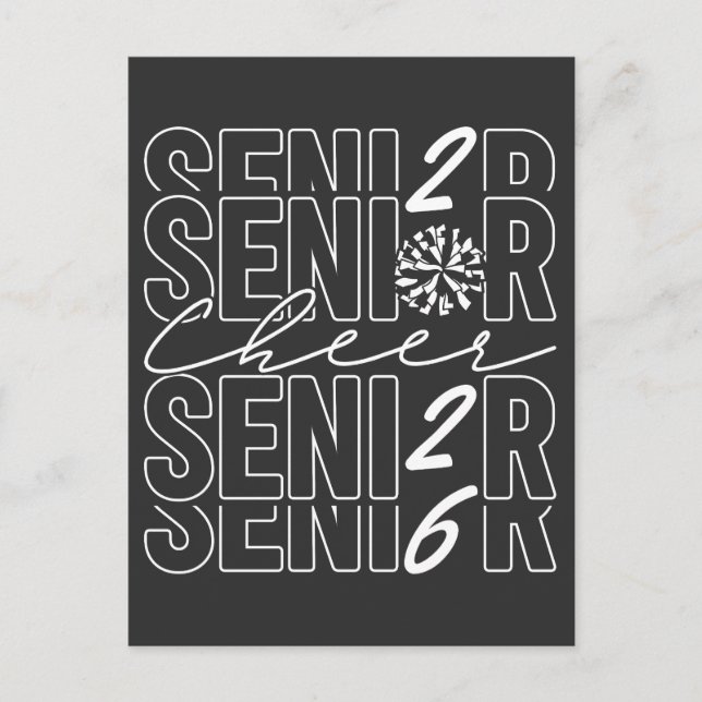 Carte Postale Cheer Senior 2026 (Devant)