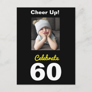Carte Postale Cheer Up ! Célébrez les 60 ans d'anniversaire Cart