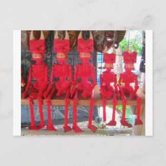 Carte Postale Cheerful Red Little Mexican Devils sitting around