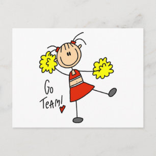 Carte Postale Cheering Go Team Tshirts et cadeaux