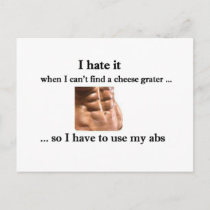 Carte postale Cheese Grater Abs - Personnalisable