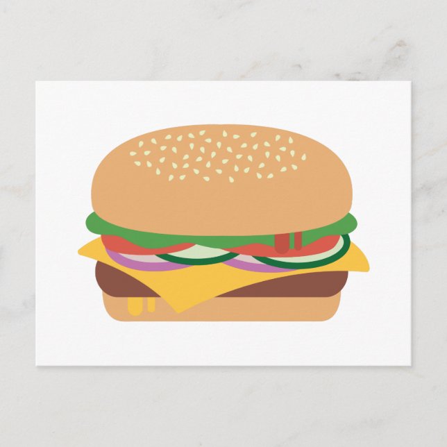 Carte Postale Cheeseburger (Devant)