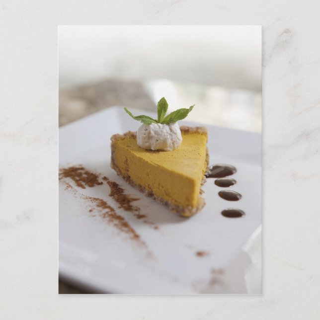 Carte Postale Cheesecake à la citrouille (Devant)