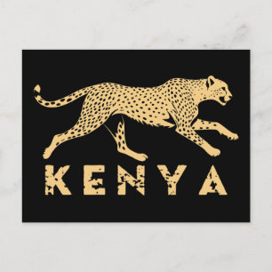Carte Postale Cheetah Du Kenya