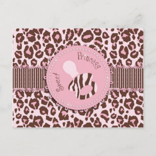 Carte postale Cheetah Girl Rose B