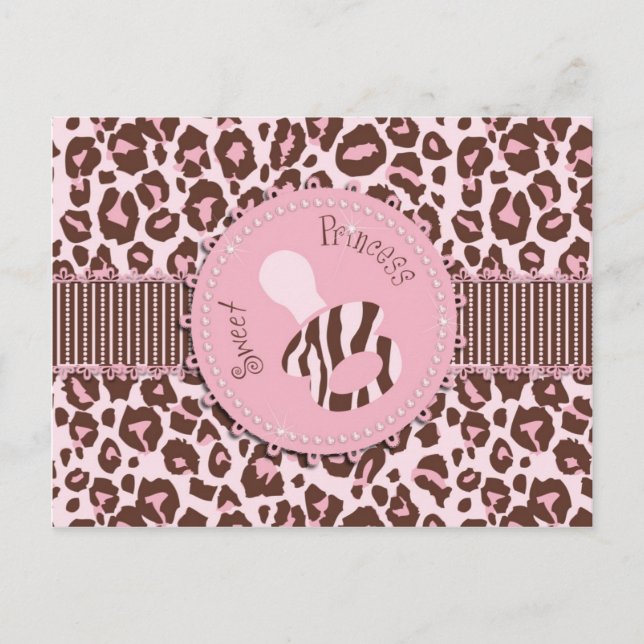 Carte postale Cheetah Girl Rose B (Devant)