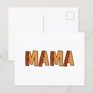 Carte Postale Cheetah Print Leopard Maman