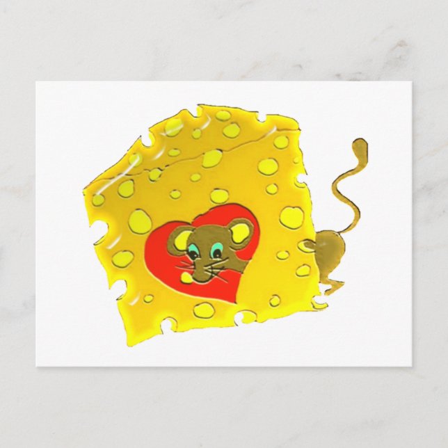 Carte Postale cheeze luv (Devant)