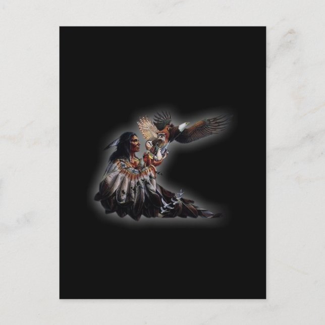 Carte Postale Chef amérindien (Devant)