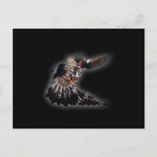 Carte Postale Chef amérindien (Devant)