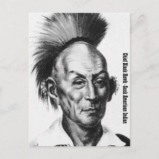 Carte Postale Chef Black Hawk