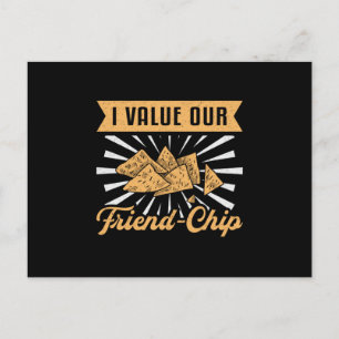 Carte Postale Chef Cook Cuisine I Value Our Friend Chip Gift
