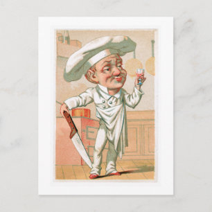 Carte Postale Chef Cuisine Vintage et art