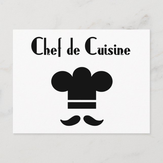 Carte Postale Chef de cuisine (Devant)