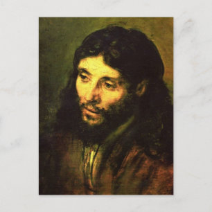Carte Postale Chef de Jésus Par Rembrandt
