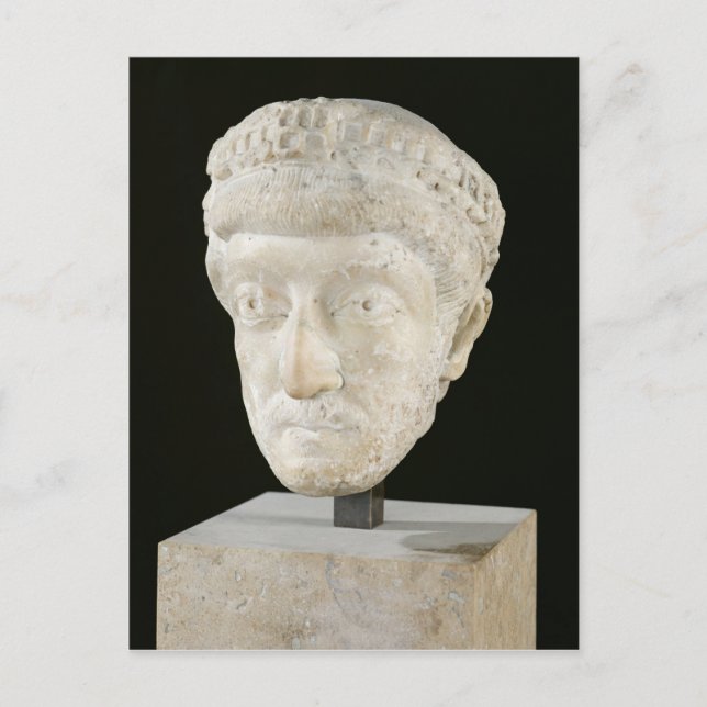 Carte Postale Chef de l'empereur Théodose II (Devant)
