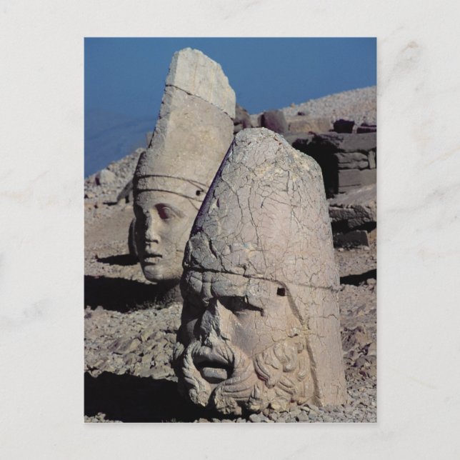 Carte Postale Chef de Zeus-Oromandes et déesse (Devant)