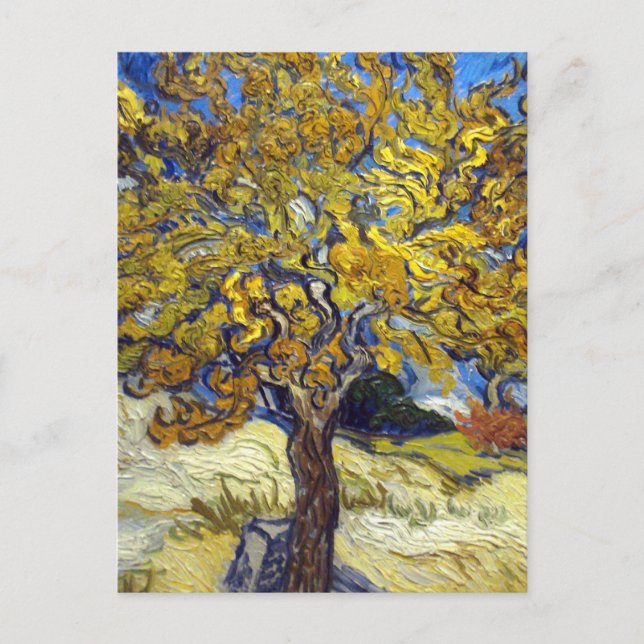 Carte Postale Chef-d'œuvre d'art du mûrier de Van Gogh (Devant)