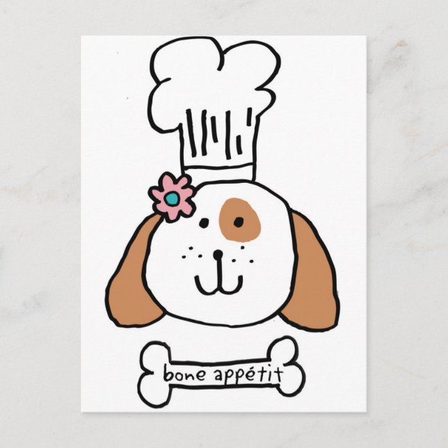 Carte Postale Chef Doggie (Devant)
