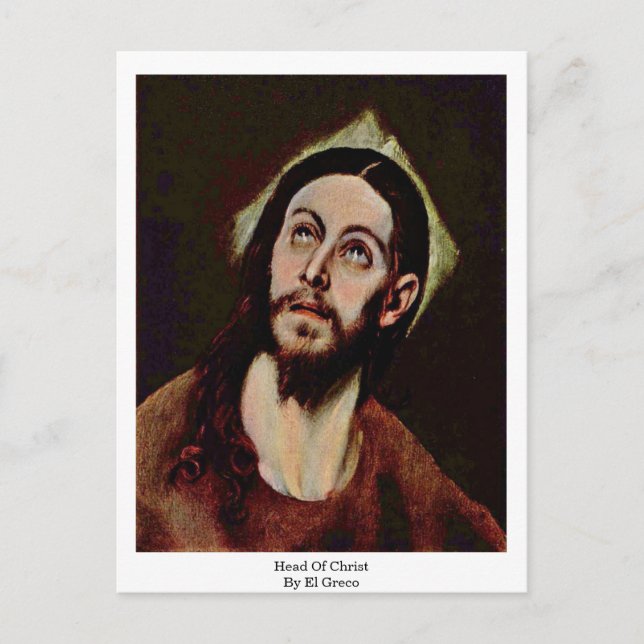 Carte Postale Chef Du Christ Par El Greco (Devant)