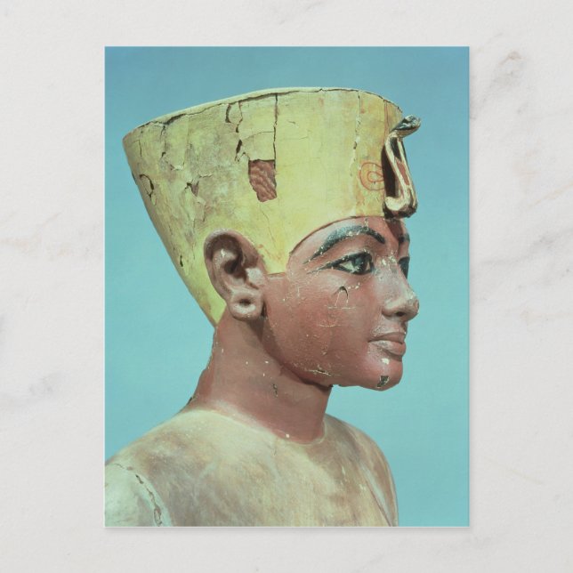 Carte Postale Chef d'un 'mannequin' du jeune Toutankhamon (Devant)