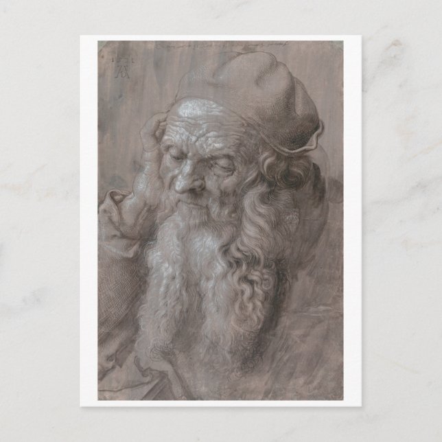 Carte Postale Chef d'un vieil homme par Albrecht Durer (Devant)