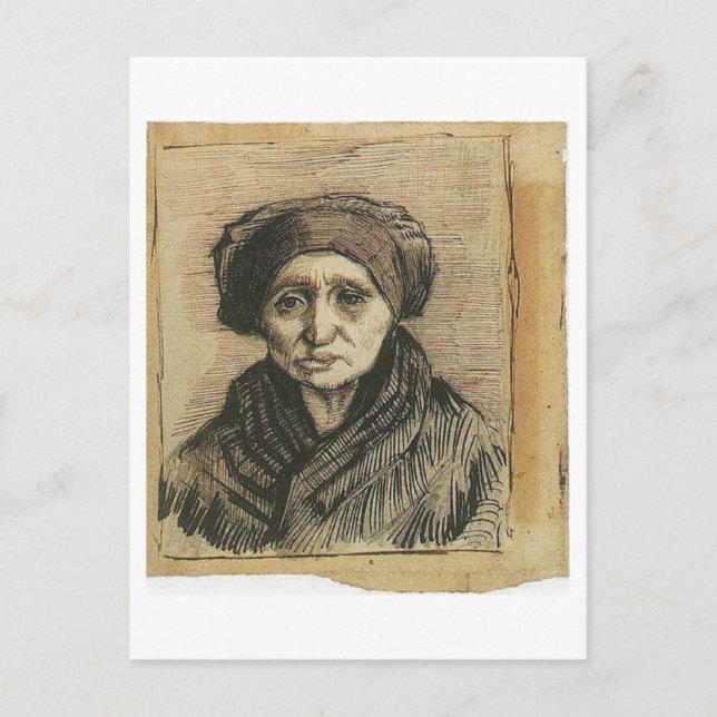 Carte Postale Chef d'une femme, Vincent van Gogh (Devant)