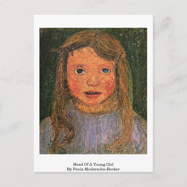 Carte Postale Chef D'Une Jeune Fille Par Paula Modersohn-Becker (Devant)