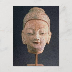 Carte Postale Chef d'une statue de Bouddha, de Bezeklik